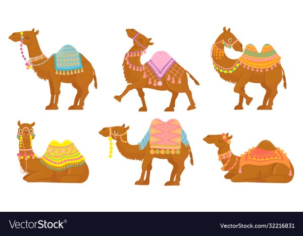 Шаблон верблюда для аппликации