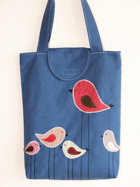 Аппликация на сумку из ткани