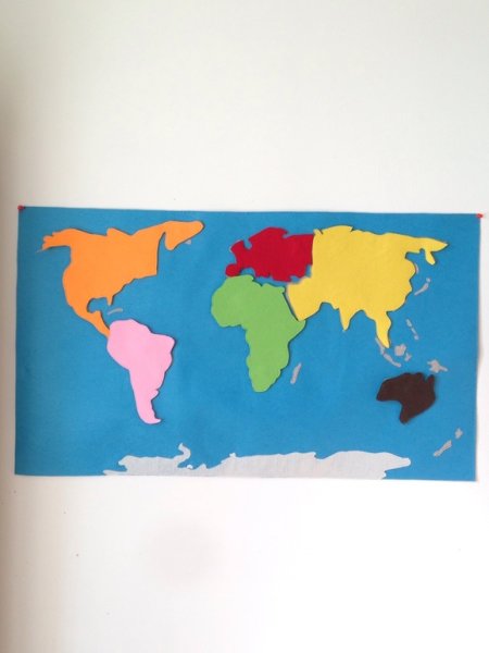 Материки из фетра