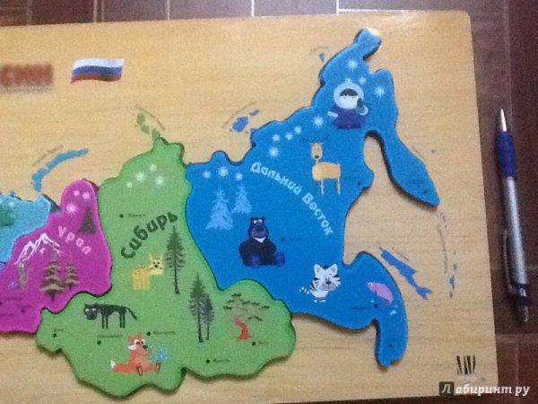 Пазл "карта России"