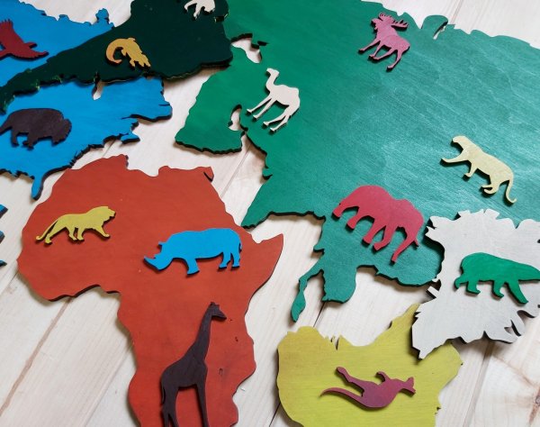 Деревянные пазлы Планета