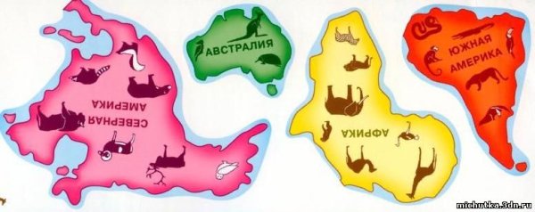 Материки для дошкольников