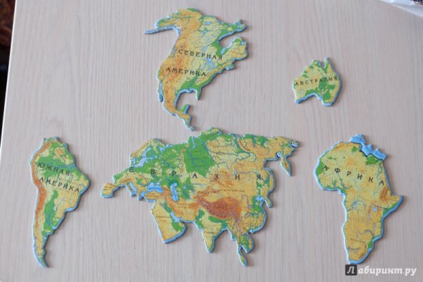 Материки на глобусе