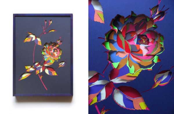 Картины из цветной бумаги