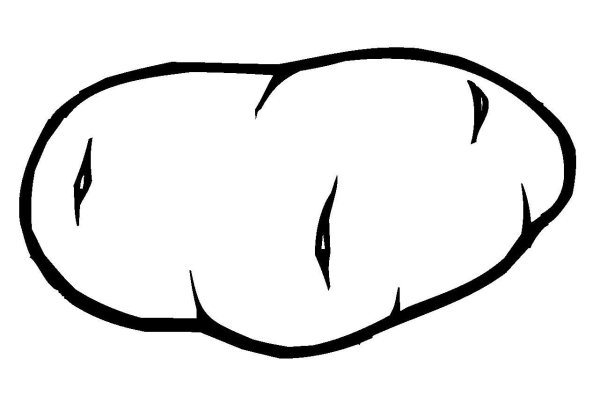 Картошка раскраска