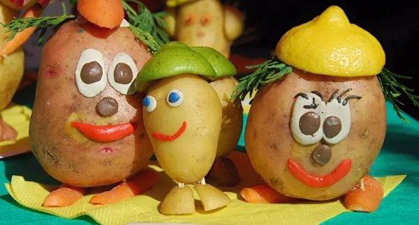 Человечки из овощей