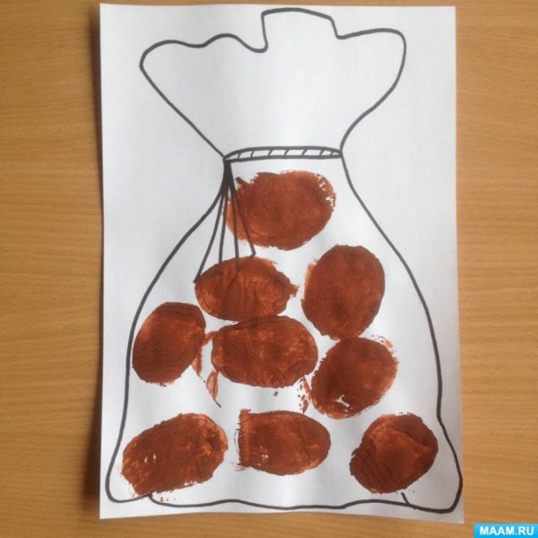 Нетрадиционное рисование овощи в средней группе