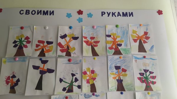 Аппликация Карусель подготовительная группа