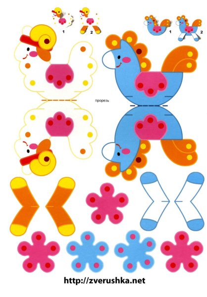Поделки из бумаги шаблоны
