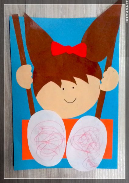 Аппликация качели