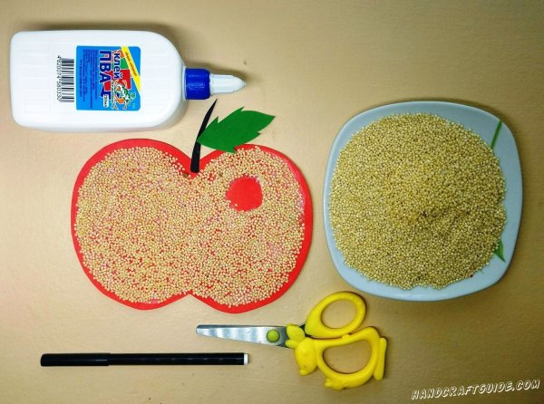 Поделки из крупы