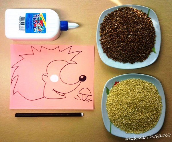 Поделки из крупы