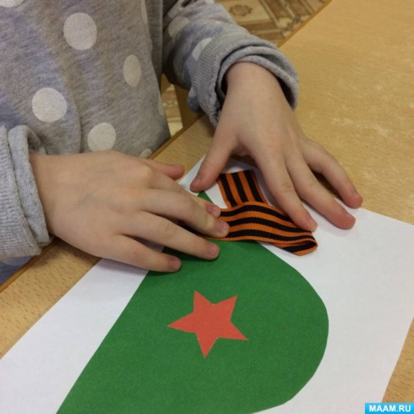 Аппликация солдат на 23 февраля