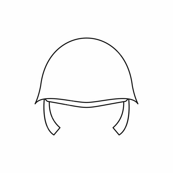 Каска раскраска