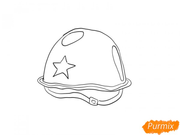 Каска шаблон для аппликации