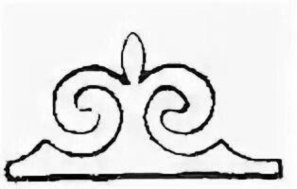 Казахский орнамент бараний Рог