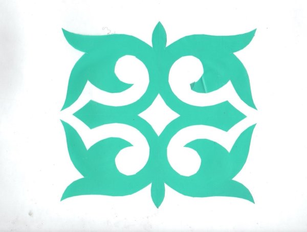 Казахский национальный орнамент Кошкар муйиз