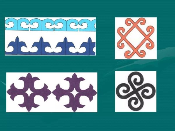 Башкирский орнамент Кускар а4