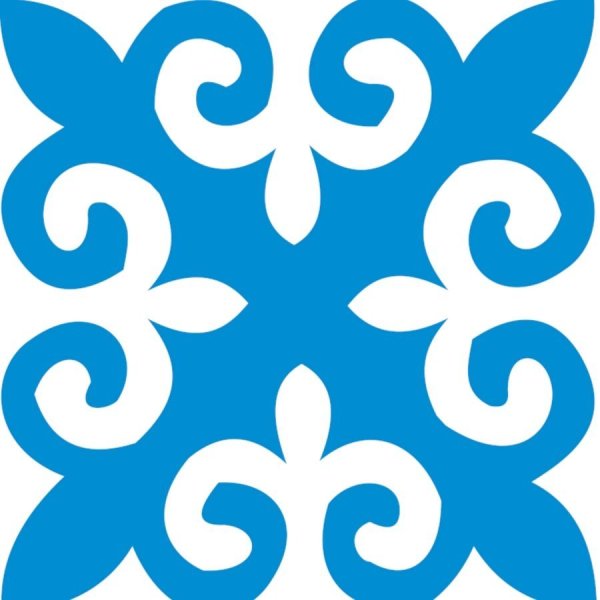 Казахский национальный орнамент Кошкар муйиз