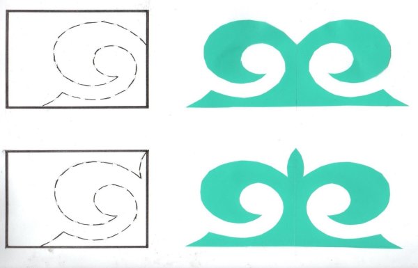 Казахские орнаменты на тюбетейку для детей