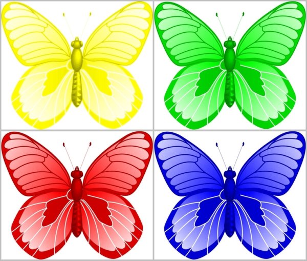 Цветы для вырезания цветные