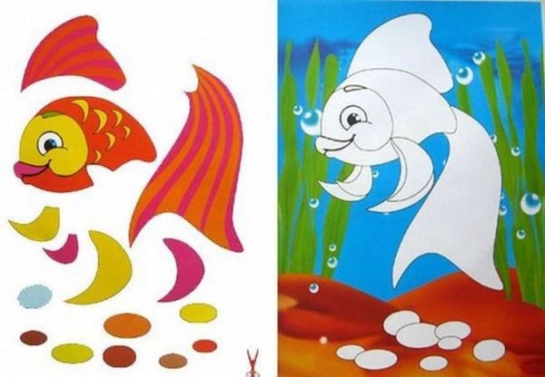 Аппликации для детей шаблоны