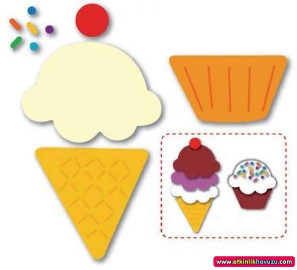 Пирожное из фетра