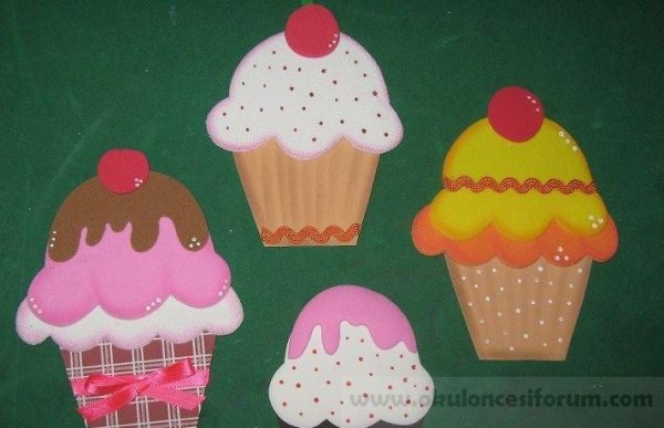 Аппликация кексик