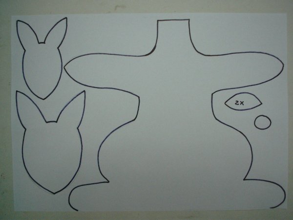 Кенгуру аппликация для детей