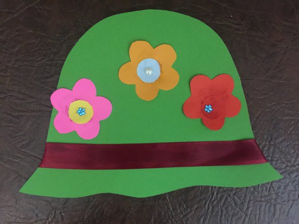 Шляпка для мамы аппликация в детском саду