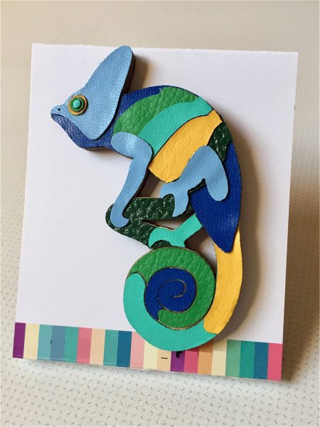 Хамелеон поделка