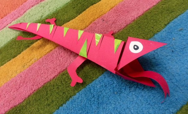 Хамелеон поделка