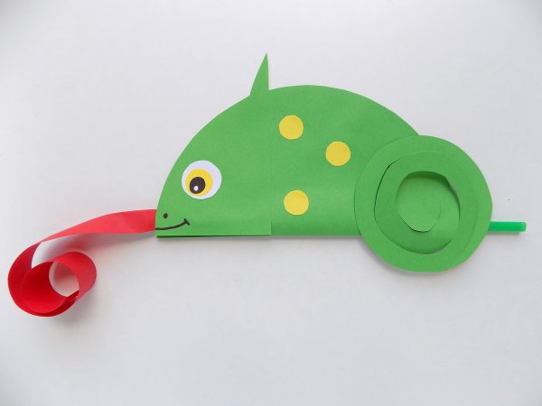 Поделка ящерица для детей