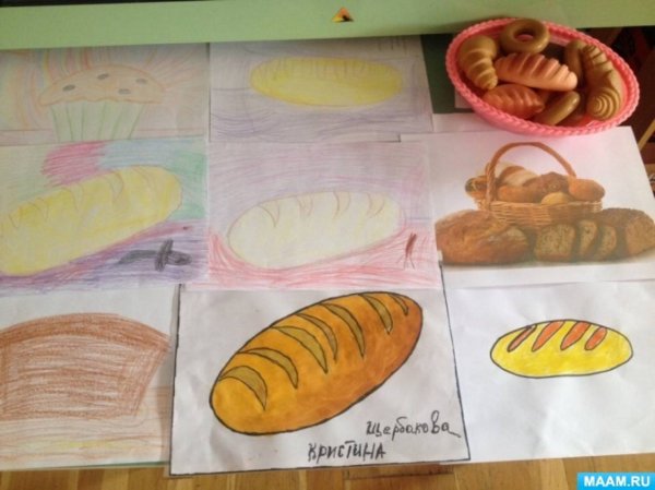 Рисование в старшей группе на тему хлеб
