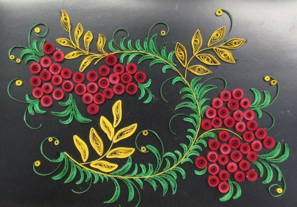 Жостовская роспись квиллинг