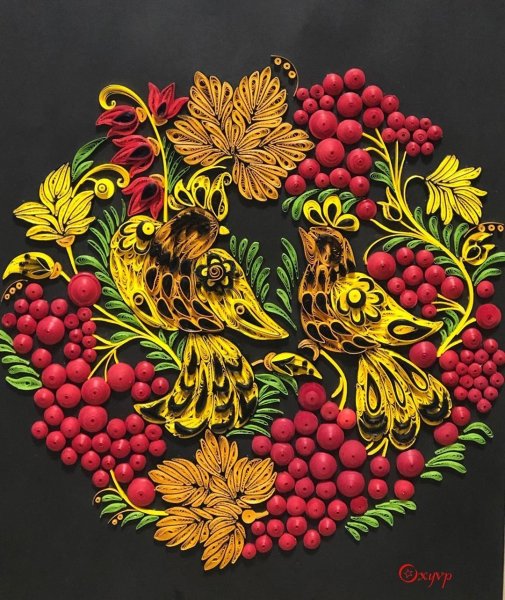 Поделка в стиле Хохлома