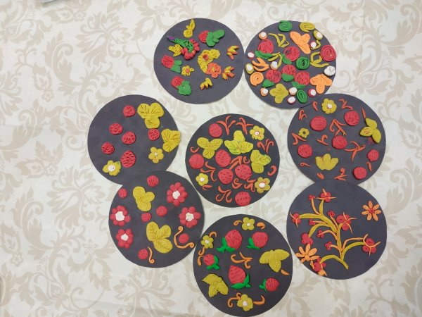 Лепка Хохлома в старшей группе