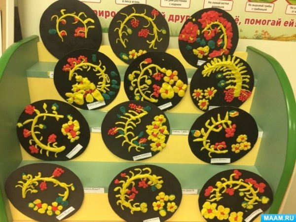 Лепка в старшей группе на тему Хохломская роспись