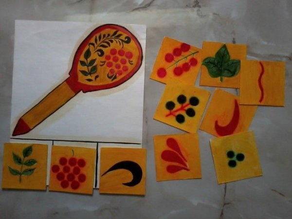 Хохлома в старшей группе детского сада