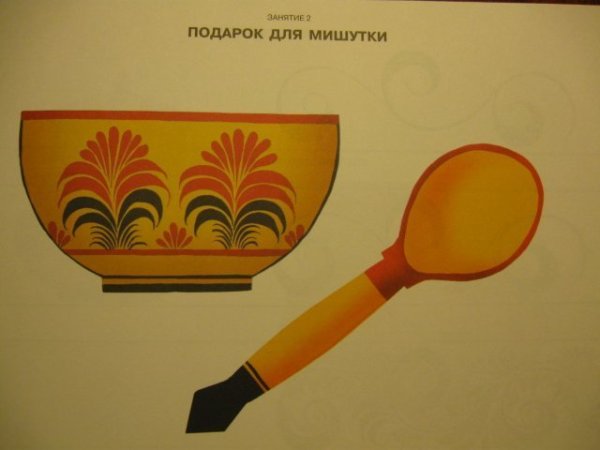 Рисование Хохломская ложка