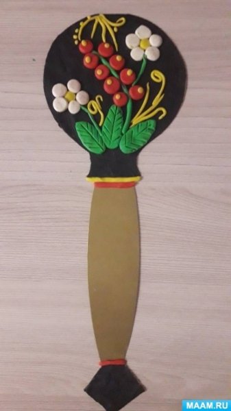 Аппликация Хохломская ложка