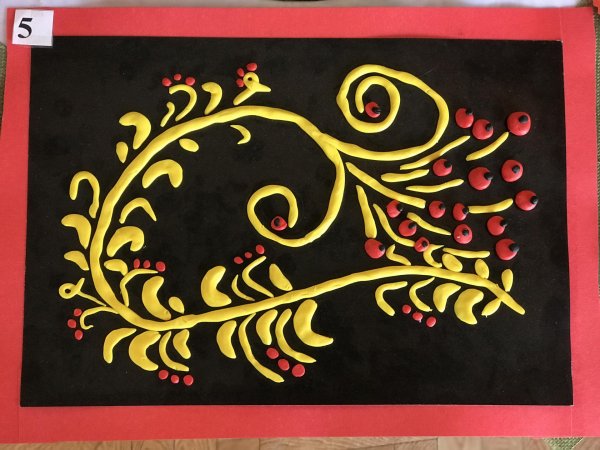 Аппликация Хохлома