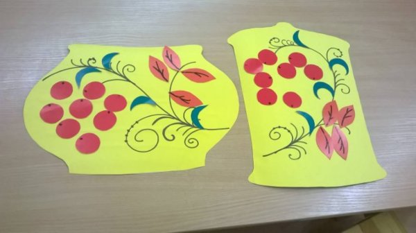 Рисование в старшей группе Хохломская роспись