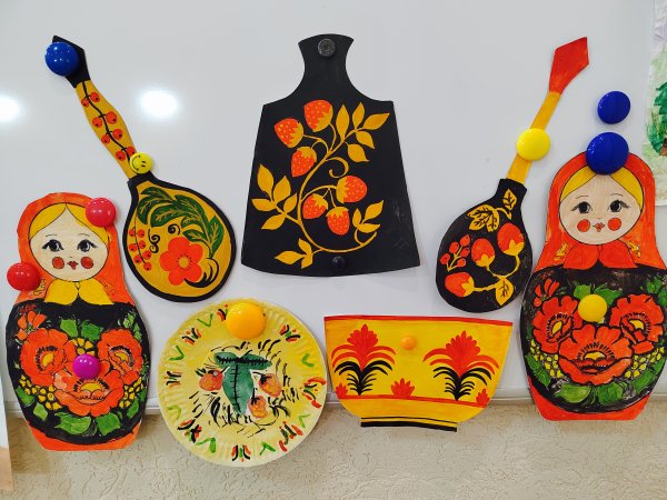 Аппликация Хохлома