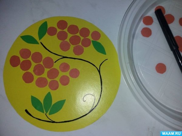 Аппликация Хохломская роспись