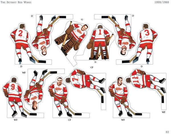 Фигурки хоккеистов для вырезания