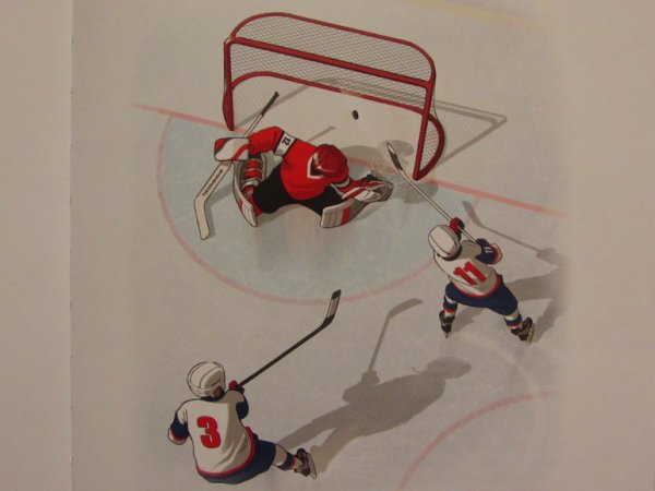 Аппликация хоккеист