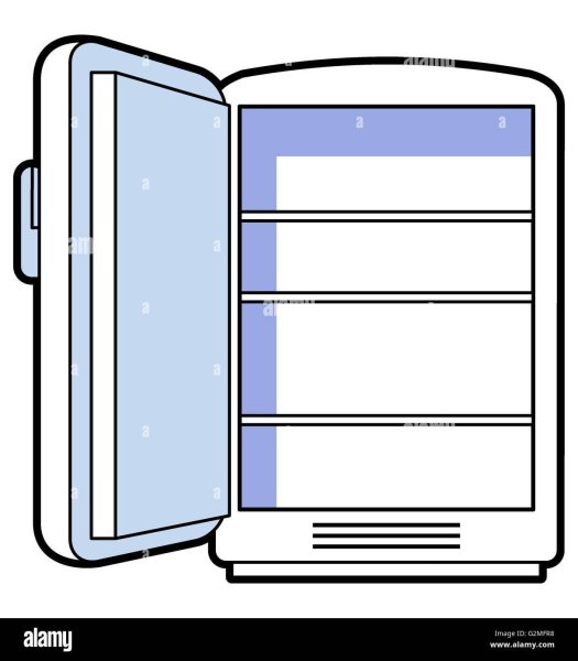 Открытый холодильник для детей