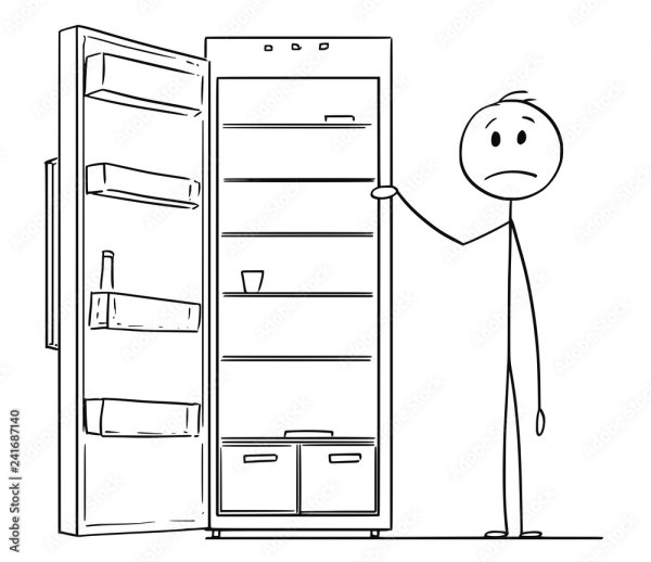 Холодильник раскраска