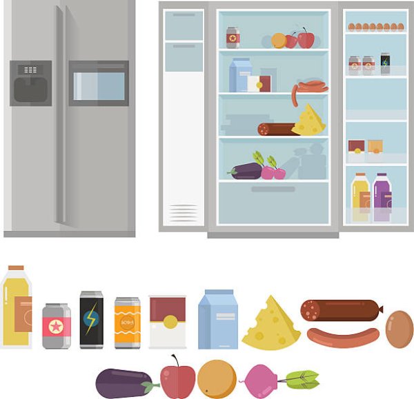 Холодильник для бумажной еды